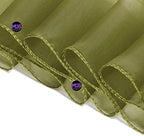 Pack of 100 Organza Chair Sashes for Wedding & Event Décor – Olive Green - Image 4