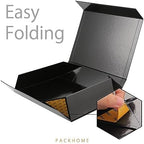 PACKHOME 6 Large Black Gift Boxes 13.5x10x3.5in Magnetic Lids for Shirt - Image 5