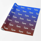 MyPupSocks Custom Birthday Gift Wrapping Paper, Personalized Gradient Deep Blue Gift Wrap Paper with Logo Funny Wrapping Paper Roll for Men Women Boys Girls Christmas Memorial 58x23 3 Rolls - Image 2