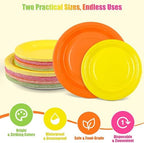Kochorie 350 Pieces Neon Dinnerware Set, 7 & 9 inch Dessert Paper Plates Cups Napkins Plastic Cutlery Disposable Party Supplies for Neon Glow Party Birthday Baby Shower Wedding, Serve 50 Guests - Image 3