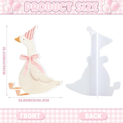 Croblissful One Silly Goose Party Decorations, Pink, Goose - Image 6