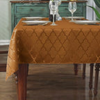 SASTYBALE Fall Rectangle Jacquard Tablecloth, Brown, 60”x102 by SASTYBALE