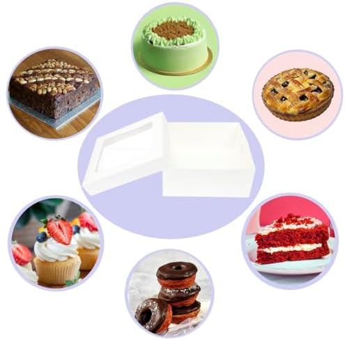 10 Pack 14 x 14 x 6 Inch Cake Boxes with Cake Boards - Image 5