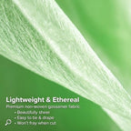 Anderson's Lime Gossamer Wedding Decorating Fabric, 4 Inches x 100 Yards - Image 3