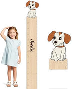 Custom Name Wood Height Chart for Kids Wall Measurement by Woodemon