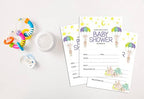Pack of 30, Boy/Girl Baby Shower Party Collection, Baby Shower Invitation Cards, Fill in the Blank Invites WIth Envelopes, Giraffe Theme Party Supplies - Image 4