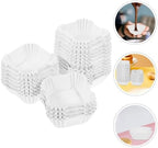 Square Paper Cupcake Liners 2000pcs White Baking Cups - Image 7