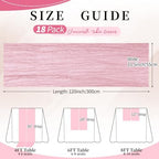 18 Pack Pink Cheesecloth Table Runner 21.5x120 Inch, Semi Sheer Boho Gauze Cheese Cloth Fabric Table Runners 10 FT Long for Wedding Party Baby Shower Birthday Home Decor - Image 3