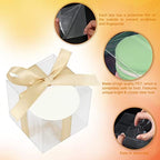 COTOPHER 5x5x5 Inches Clear Gift Boxes 35 Pcs Clear Boxes for Favors - Image 4