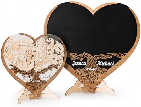 Tree Leaves Guest Book | Personalized Wedding Guest Book Alternative | Personalized Maple Tree and Leaves Wedding Guest Book Alternative | Tree Guest Book for Wedding | Drop Box Guest Book by WEDDINGbyEli