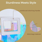VUOJUR 8.3'' 10pcs Holographic Small Gift Bags Reusable Birthday Gift Bags - Image 5