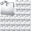 Feifeiya 30 Pcs Small Silver Gift Bags with Ribbon Handles by Feifeiya