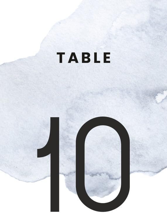 Painting Design Table Number Cards Double Sided Party Table Numbers for Reception Baby Shower Anniversary Birthday Bridal Party 4x6 100 Pcs by Unknown