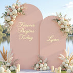 Nude Photo Arch Backdrop Cover Set of 2 Spandex 7.2 and 6ft Arch Covers Stretchy Backdrop Party Arch Stand Covers for Birthday Party Baby Shower Wedding Bridal Shower Banquet Background Decorations by Suppromo