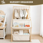 Wooden Baby Shower Crate Closet, Large Personalized Baby Gifts Basket - Image 7