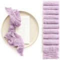 Ling's Moment Luxury Cloth Wedding Napkins, Lilac, 19x19 Inch by LingsMoment