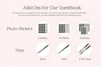 Personalized Foil Wedding Guest Book - 11.5 x 8.5 Custom Wine Colored Guestbook with Customizable First Last Name Date Cover, Hardcover Photo Book for Sign in at Reception Baby Bridal Shower Party - Image 7