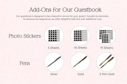 Personalized Foil Wedding Guest Book - 11.5 x 8.5 Custom Wine Colored Guestbook with Customizable First Last Name Date Cover, Hardcover Photo Book for Sign in at Reception Baby Bridal Shower Party - Image 7