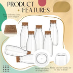 Roshtia 72 Pcs 4oz Plastic Potion Bottles with Cork Lids Clear Mini Jars - Image 5
