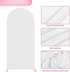Wokceer 6FT Arch Backdrop Stand and Cover Set,Arch Stand with White Cover - Image 4