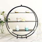 Efavormart 21" Matte Black Metal Tiered Cupcake Stand, 3 Tier Dessert Cupcake Holder Display Stand - Image 2