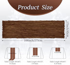 20 Pack Brown 17 x 108 Inch Cheesecloth Table Runner - Boho Gauze Sheer Fabric for Wedding Baby Shower Party Home Decor - Image 2