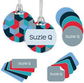 InchBug Personalized Name Label Combo Pack, 97-Piece, Ocean Dive by Inchbug