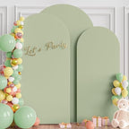 Wokceer Arch Backdrop Cover Sage Green Arch Cover Stretchy 7.2FT,6.6FT,6FT - Image 4
