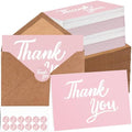 600 Pcs Pink Thank You Cards Bulk with Kraft Envelopes and Stickers 4x6 Inch Blank Thank You Notes Box Set Minimalistic Design for Business Wedding Baby Shower Graduation Bridal Shower Christmas by UZLUbuywithconfidence