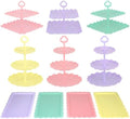 Pack of 11 NWK Cupcake Stand Set with Table Cloth (Colorful) by NWK