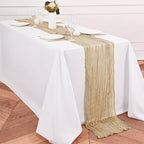 24 Pack Beige Table Runner 10Ft Cheesecloth Table Runner Rustic Gauze Table Runners Romantic Long Sheer Fabric Cheese Cloth Table Runners for Wedding Party Bridal Baby Shower - Image 3