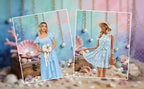 8x6ft Under The Sea Theme Backdrop for Photography Mermaid Princess Pink Shells Coral Pearl Ocean Background for Baby Shower Girls 1st 2nd Birthday Summer Party Decor Photo Props - Image 7