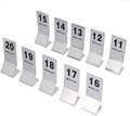 Stainless Steel Double Sided Digital Sign SEAT Card 11 to 20 Number Table Number Cards Ideal Wedding Birthday Graduation Baby Shower Engagement Party Decorations by Unknown
