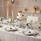 Cake Stand for Dessert Table 12 Inch Silver Crystal Pendants Metal Cake Stand Serves as A Round Dessert Cupcake Display Plate for Table, Wedding, Party, Event - Image 5