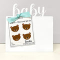 Roeda Brighten Your Life 39043 Baby Photo White Easel Memo Frame with at Kickstand 8.7" h x 8.5" w Gift Set Bundle by Roeda