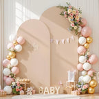 Nude Arch Covers Set of 2 Birthday Party Arch Covers 7.2 and 6ft Wedding Arch Cover Stretchy Backdrop - Image 3