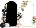 Wokceer 6FT Arch Backdrop Stand and Cover Set,Arch Stand with Black Cover by Wokceer