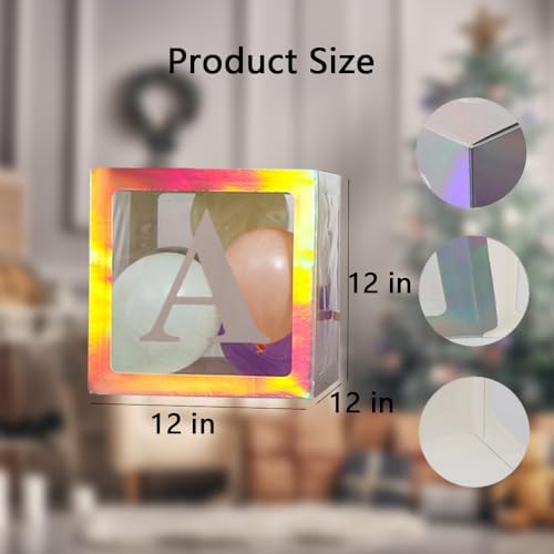 Decorative Balloon Boxes with Letters Easy Installation Blocks Box for Birthday Party Wedding Baby Shower Decorations - Image 3