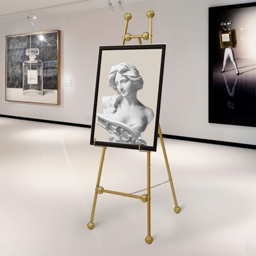 Heavy Duty Large Easel Stand for Mirror Display Wedding Sign(Gold 47'') - Image 7