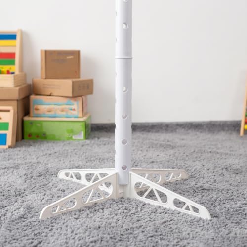 Balloon Display Pole, 63.4" White Detachable PVC Construction: Cross Base Balloon Tower Display Stand for Birthday Party, Wedding and Baby Shower Decor - Image 5
