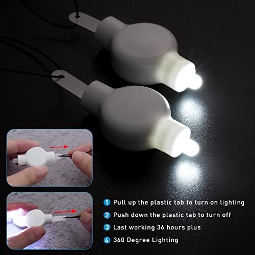 Paper Lantern Lights Battery Operated - Hanging LED Lights with Wire Bright Floral Lighting for Outdoor Indoor Wedding Camping Party Holidays Events Balloon Lanterns Last 36 Hours (White, 30 Pack) - Image 3
