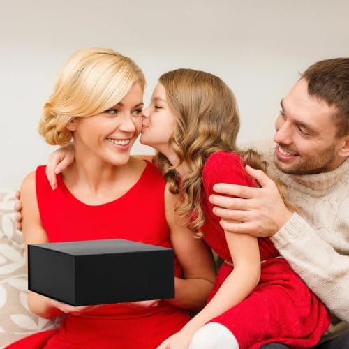 iloMAOZX Black Gift Box, 9x9x4 Inch Gift Boxes for Presents & Packaging - Image 6