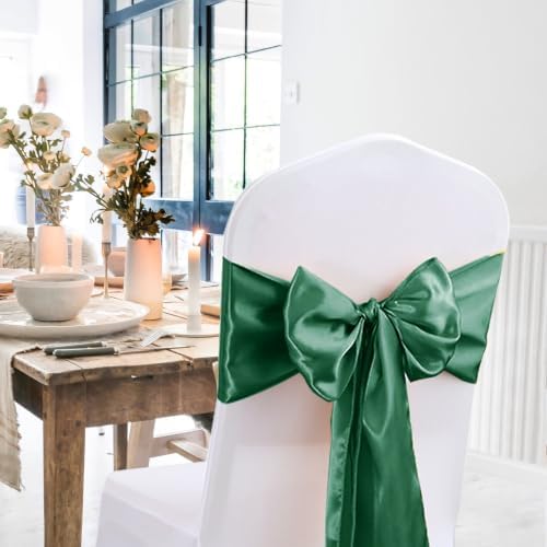20 Pack Satin Table Runner 12 X 108 Inch Silk Table Runner for Party,Wedding, Birthday, Banquets,Decoration(Dark Green) - Image 4
