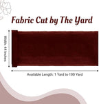 65 Yard Organza Fabric 44" Wide for Wedding Event Décor - Burgundy - Image 2