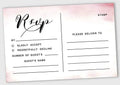 50 Blank RSVP Cards With White Envelopes- Watercolor Splash Style Response Card-RSVP For Wedding-Rehearsal Dinner-Baby Shower-Bridal Shower-Engagement Party Invitations by Inkdotpot