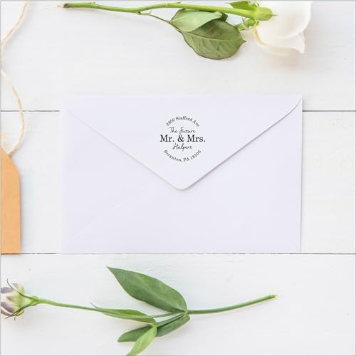 Personalized Self Inking Return Address Stamp, Future Mr and Mrs - Image 4