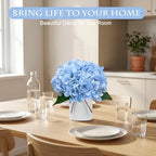 Set of 6 Artificial Flower Table Centerpieces (Light Blue, 6 X Flower Table Centerpieces) - Image 4