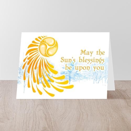 CafePress Solstice Swirl (Pk Of 20) Greeting Card (20-pack), Note Card with Blank Inside, Birthday Card Matte - Image 5