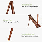 Conda 63" Wooden Tripod Artist Display Easel with Tray, A-Frame Adjustable Easel Stand for Wedding Sign, Foldable Easels for Painting Canvas, Display & Posters - Image 5