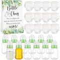 12 Set Bottle Chug Baby Shower Games Favors Funny Diaper Change Game Including Plastic Baby Bottles Chug Disposable Diapers Themed Sign for Gender Reveal Party Supplies(Green,Greenery) by Unknown